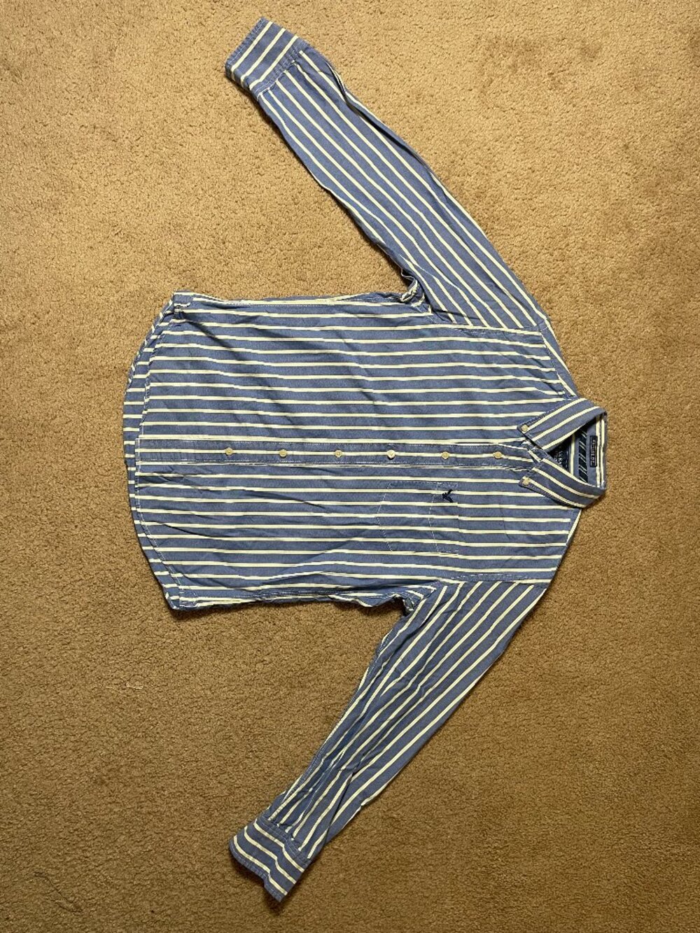 Vintage American Eagle Striped Oxford Button Down Shirt